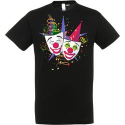 T-shirt kinderen Carnaval Masker | Carnaval | Carnavalskleding Kinderen Baby | Zwart | maat 140